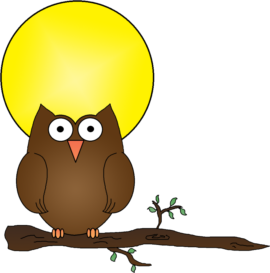 Sleeping Clipart Owl - Clip Art - Png Download (955x941), Png Download