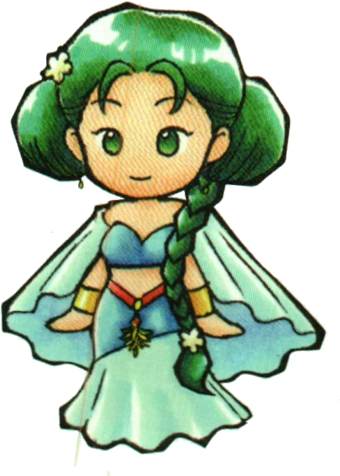 Harvest Goddess - Harvest Moon 64 Harvest Goddess Clipart (524x709), Png Download
