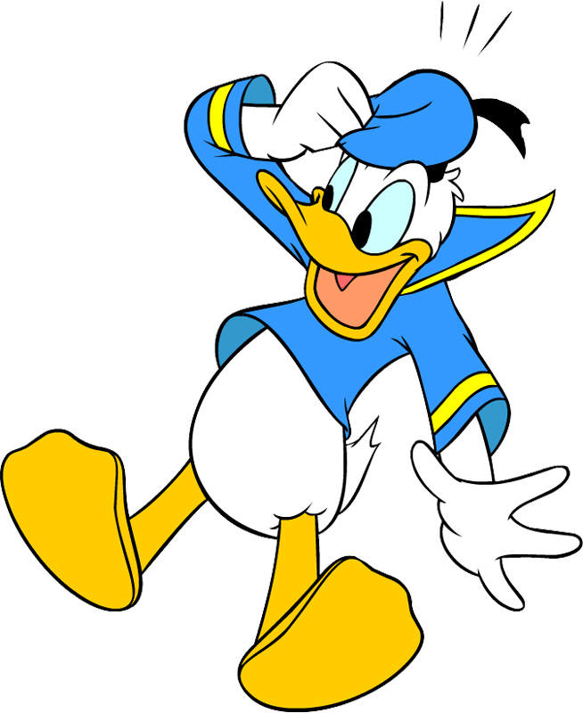 Donald And Daisy Duck Clipart - Disney Donald Duck Clip Art - Png Download (654x800), Png Download