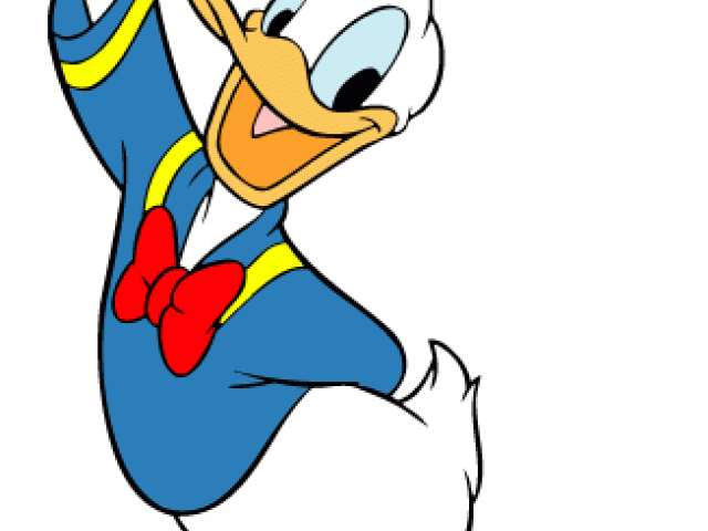 Donald Duck Clipart Disney Cartoon - Donald Duck Putting On Clothes - Png Download (640x480), Png Download
