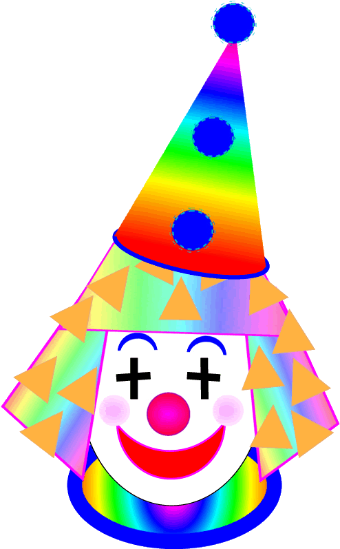 Clown Face In Clipart Clown Smiley Clip Art - Clip Art - Png Download (564x893), Png Download