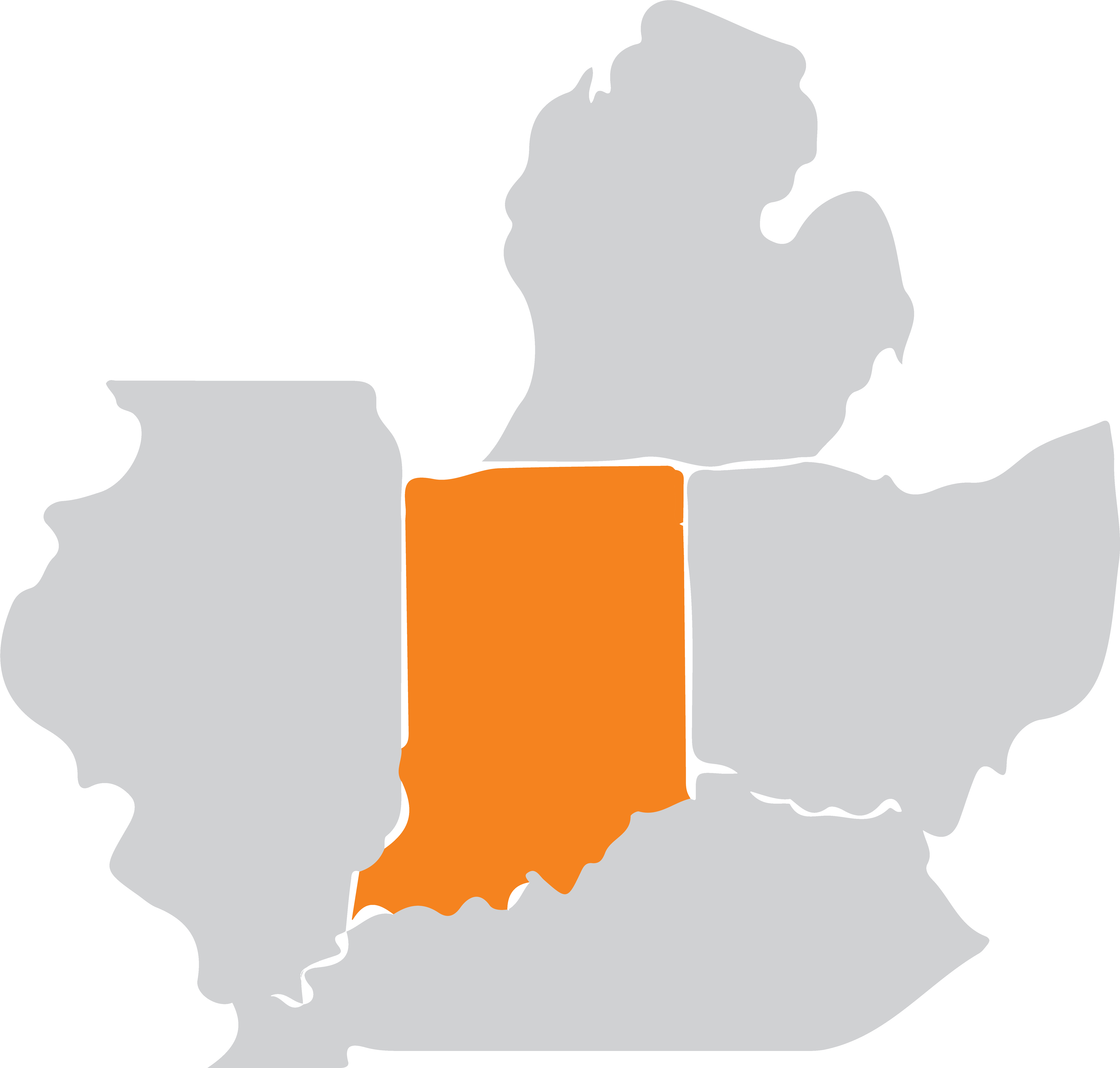 Surrounding Areas - Indianapolis Clipart (7162x6566), Png Download