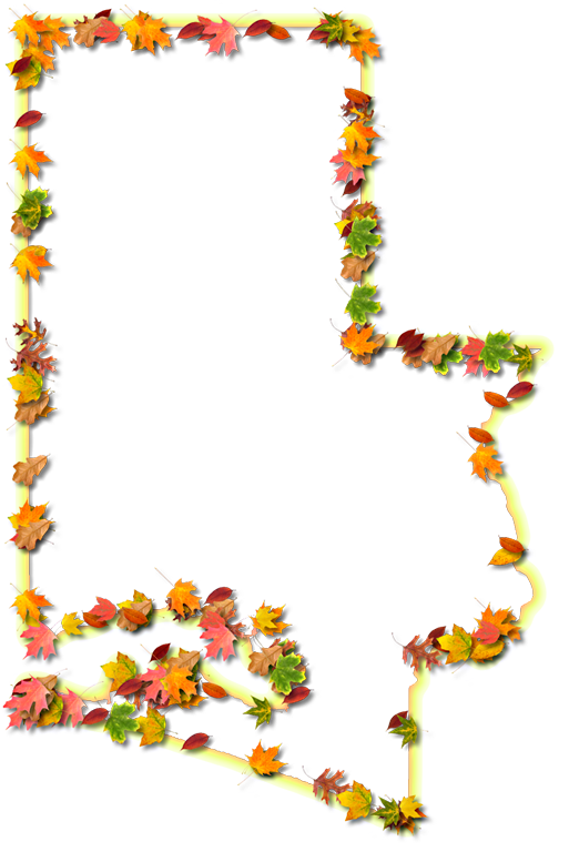 With Fall Leaves In Shades Of Yellow, Gold, Orange, - Floral Design Clipart (513x768), Png Download