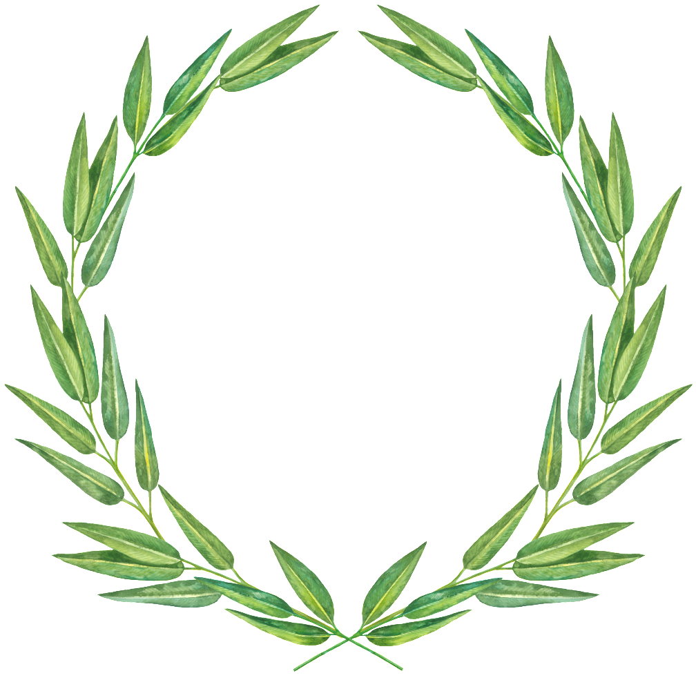 Elegant Curved Garland Cartoon Transparent Clipart (1024x1024), Png Download