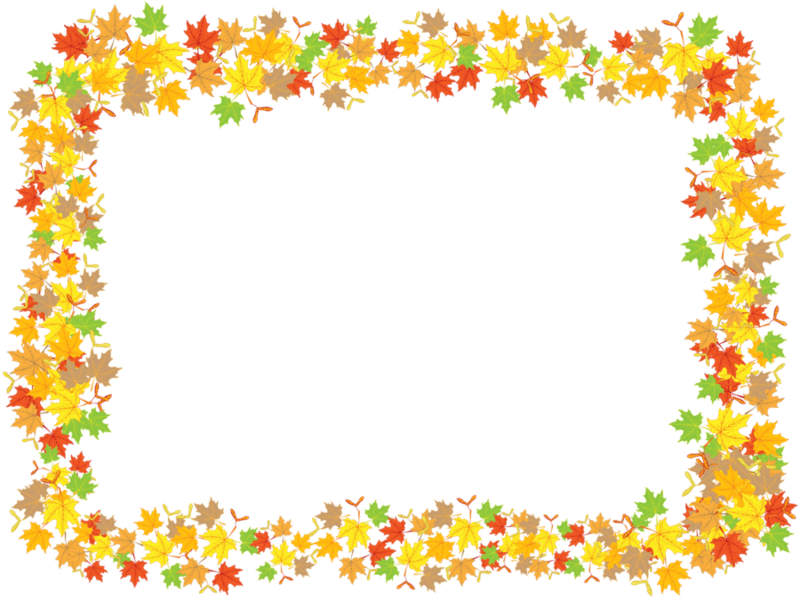 Leaf Frame Png Pic - Maple Leaf Frame Clipart (800x600), Png Download