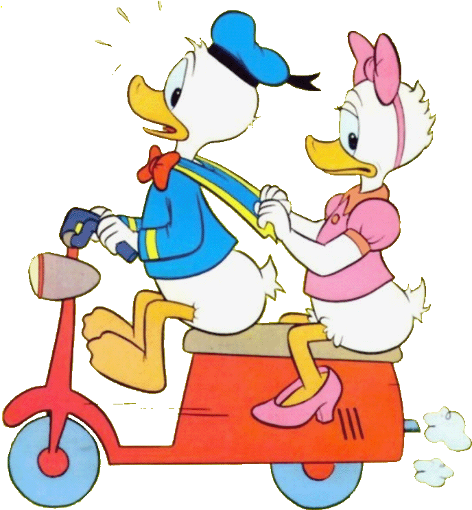 Free Download Donald Duck And Daisy Clipart Daisy Duck - Donald Duck Love Quotes - Png Download (717x768), Png Download
