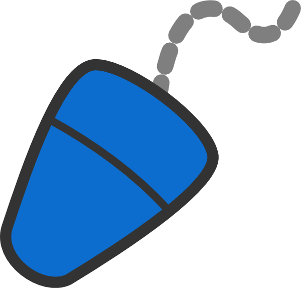 How To Set Use Blue Mouse Svg Vector Clipart (600x574), Png Download