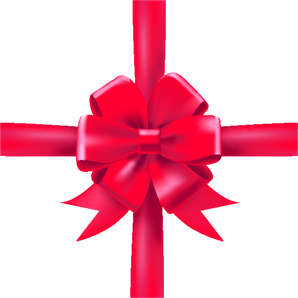 Clip Art Black And White Pink Bow Ribbon Icon - Gift Bow Vector Png Transparent Png (600x600), Png Download