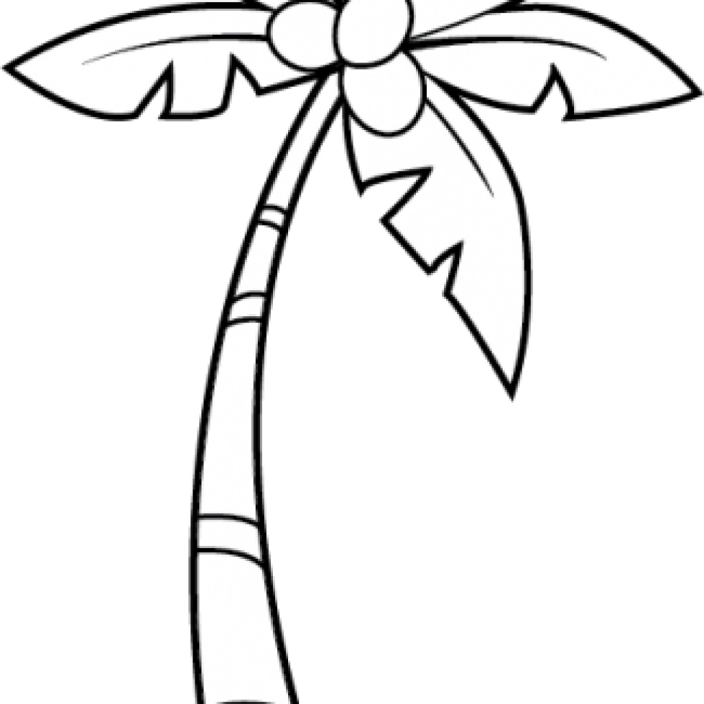 Palm Clipart Black And White - Mele Kalikimaka Coloring Pages - Png Download (1024x1024), Png Download