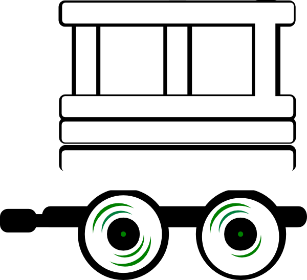Train Caboose Clipart Black And White Cliparts Others - Train Carriage Coloring Page - Png Download (600x548), Png Download