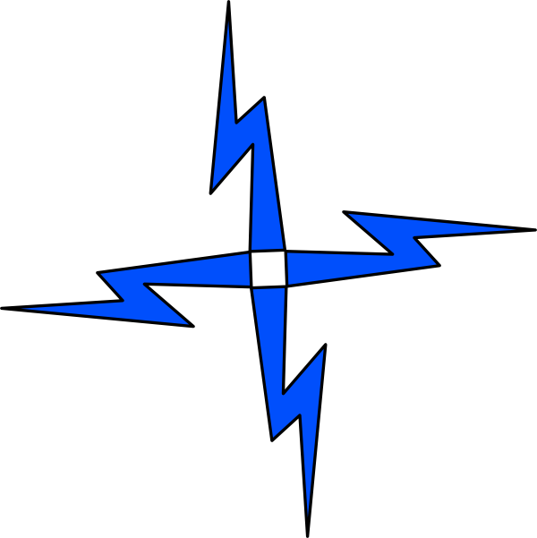 Lightning Clipart (600x601), Png Download