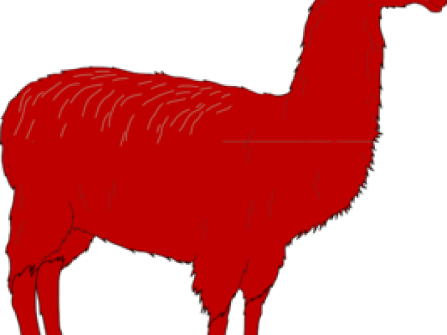 Llama Clipart Footprint - Black - Png Download (640x480), Png Download
