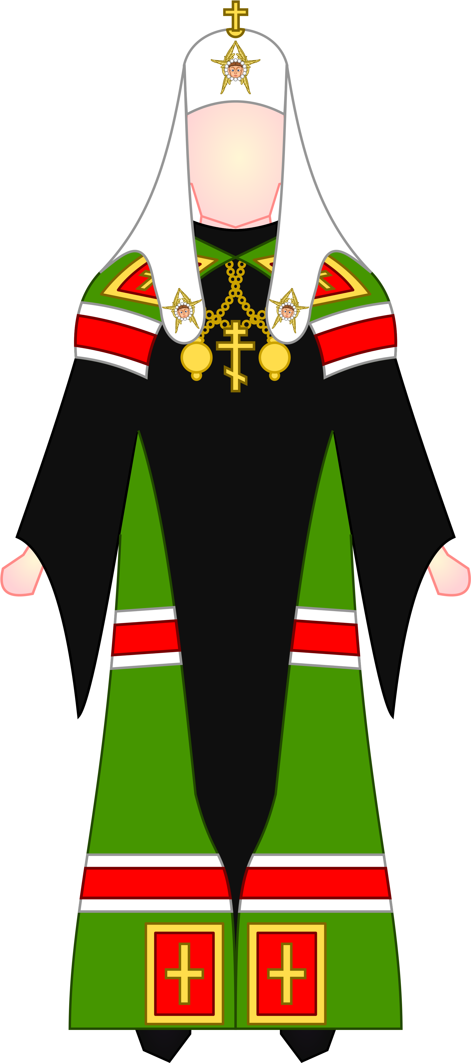 Slavic Orthodox Patriarch - Slavic Orthodox Clipart (384x848), Png Download