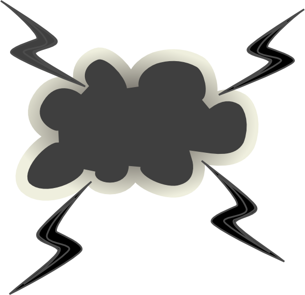 Angry Cloud Clipart Cloud Clip Art - Angry Cloud Clipart - Png Download (600x579), Png Download