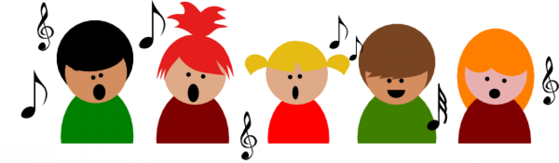 Clip Free Stock Children's Choir Clipart - Children Singing Clipart - Png Download (1120x328), Png Download