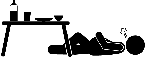 Full Stomach - Free Material - Pictogram - Full Stomach Png Clipart (640x480), Png Download