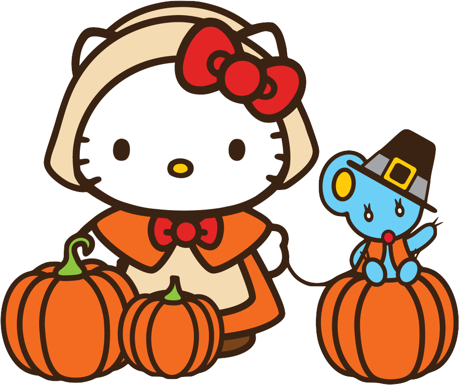 Pinterest And - Hello Kitty Thanksgiving Clipart (1024x1024), Png Download