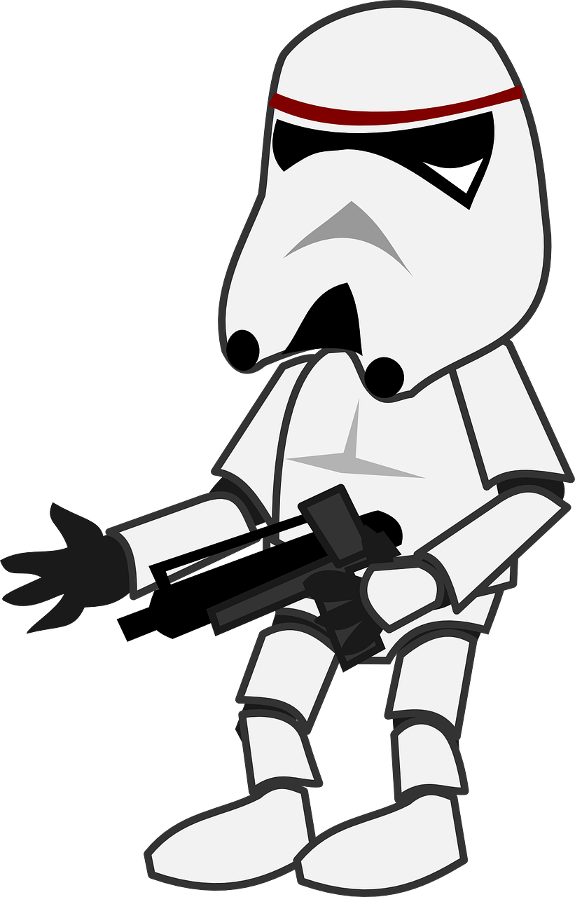 Cool Star Wars Clipart - Clipart Comic Character - Png Download (462x720), Png Download