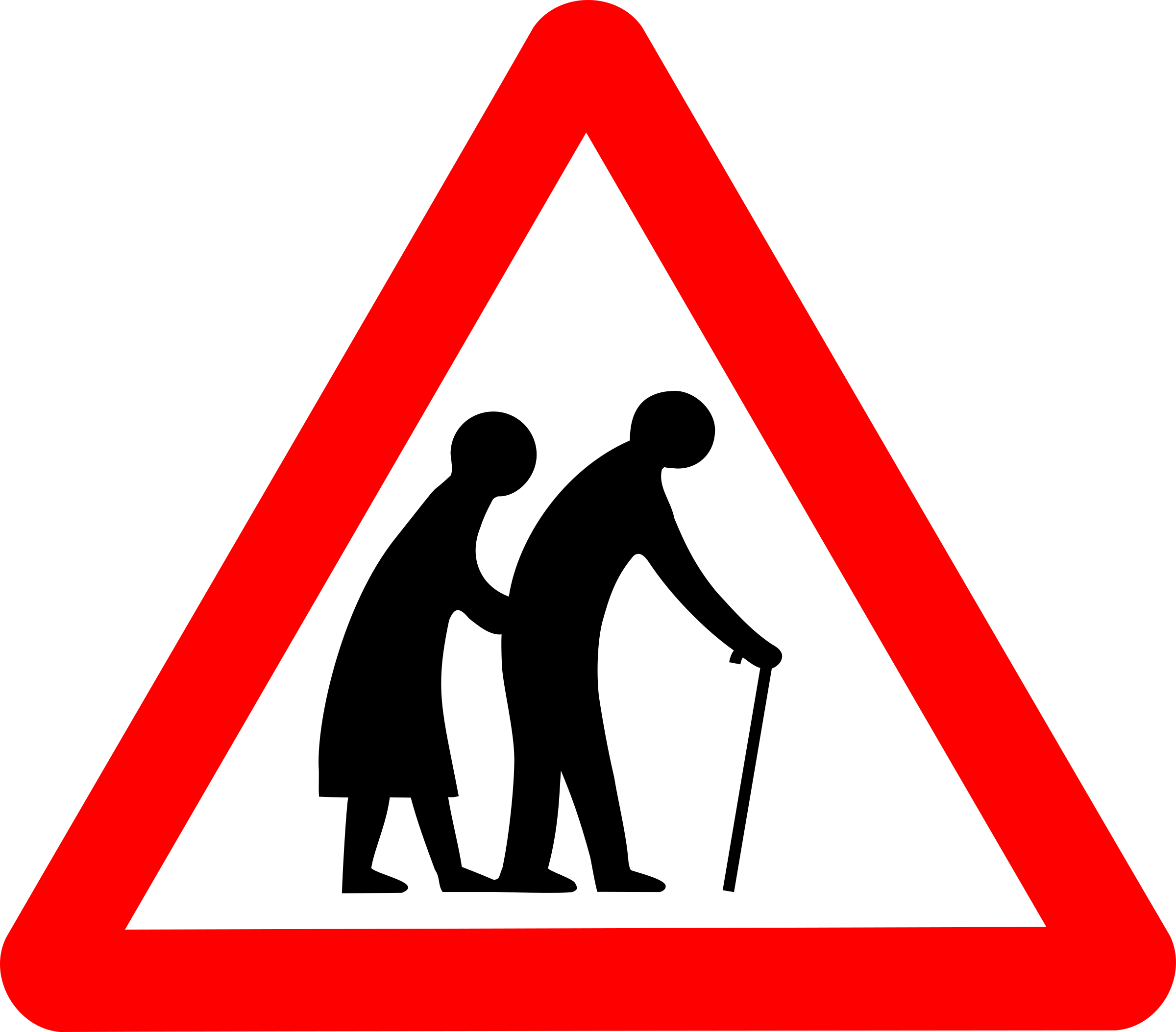 Anti-aging Claims Lack Any Independent Validation - Elderly People Crossing Sign Clipart (1000x500), Png Download