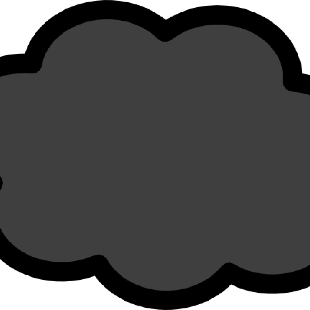 Storm Cloud Clipart Dark Clip Art At Clker Vector Online - Png Download (1024x1024), Png Download
