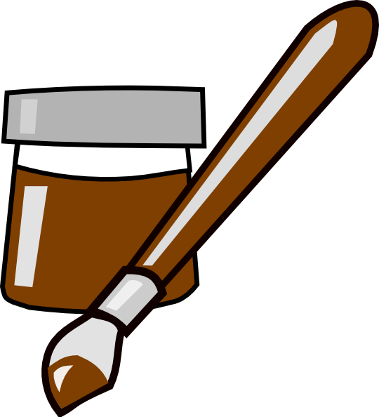 Paint Brush Clip Art - Png Download (540x594), Png Download