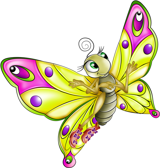 Freeuse Butterflies In My Stomach Clipart - Butterfly Clipart With Transparent Background - Png Download (600x600), Png Download