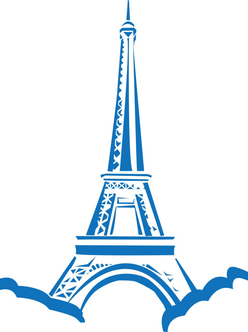 Eiffel Tower Clip Art - Png Download (596x800), Png Download