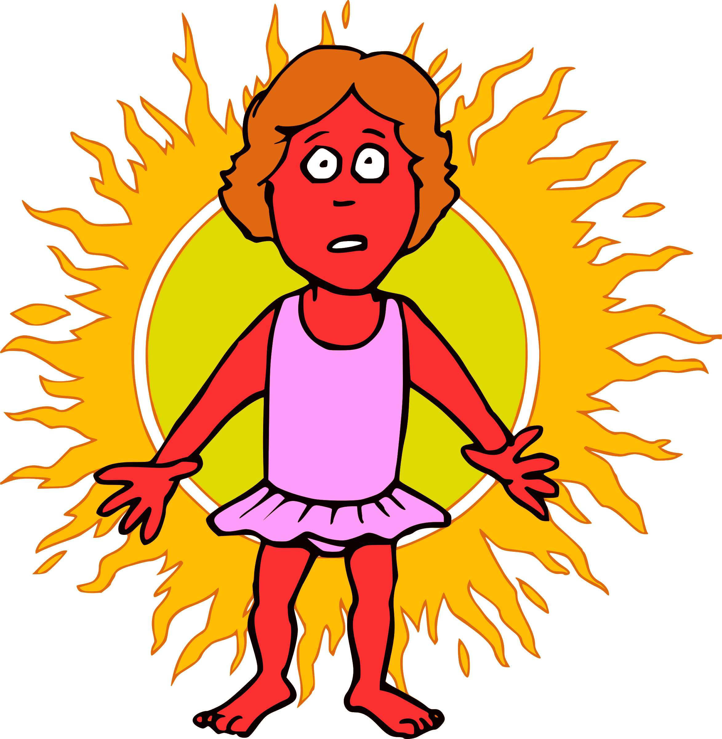 Sunburn Clipart - Png Download (2346x2400), Png Download