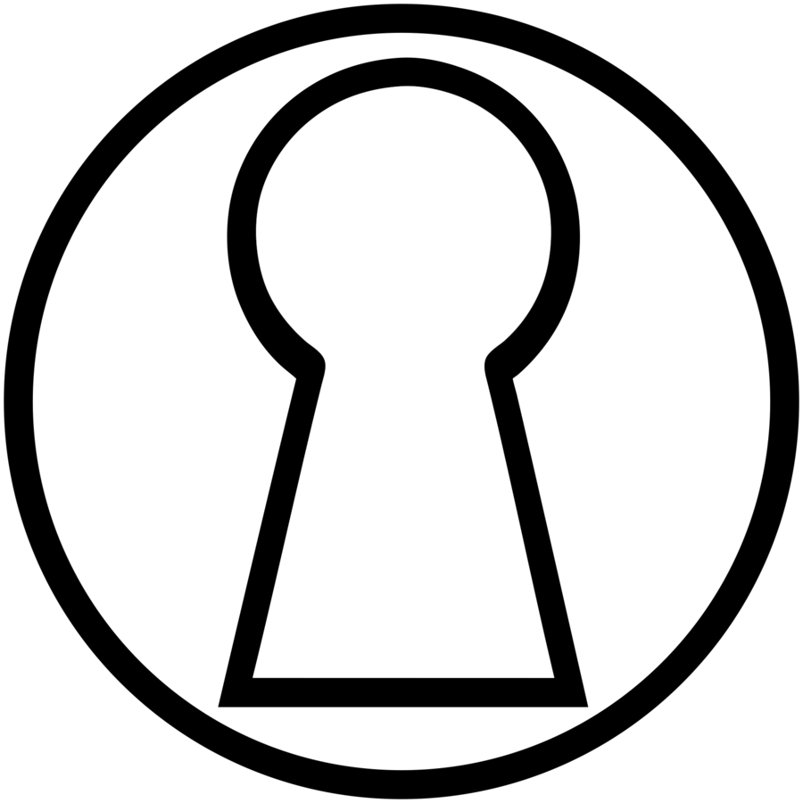 Key Hole Drawing Clipart Keyhole Drawing Clip Art - Clip Art - Png Download (900x900), Png Download