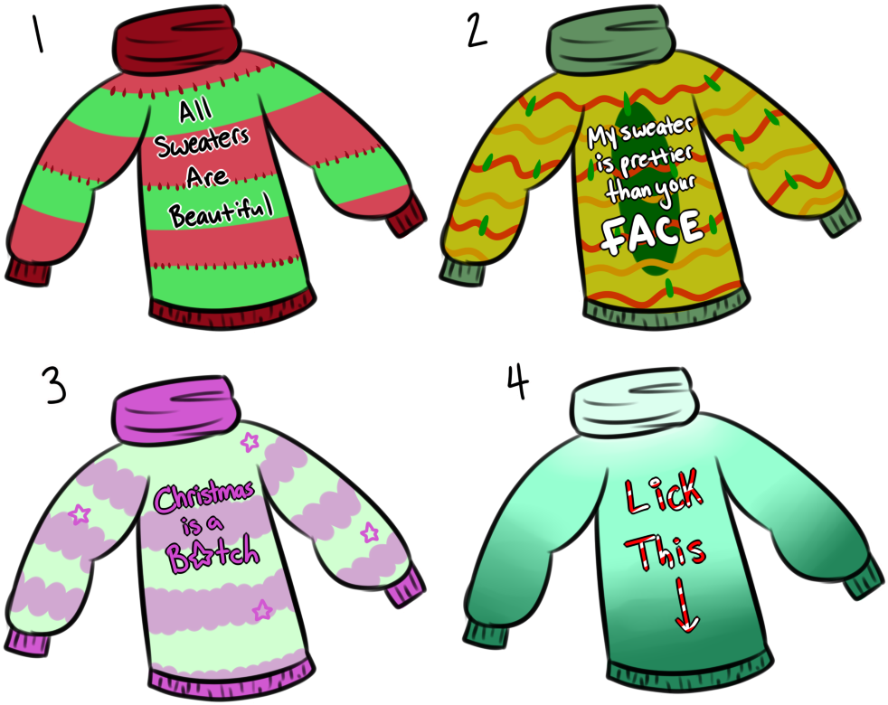 Ugly Sweater Clip Art Png Svg Black And White - Clothing Transparent Png (1006x800), Png Download