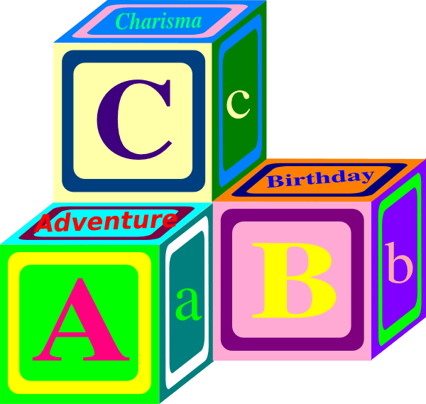 Abc Blocks Clipart - Clip Art - Png Download (600x569), Png Download