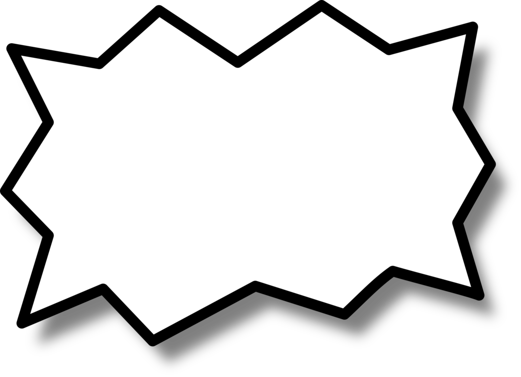 Speech Balloon Comics Message - Callout Clipart - Png Download (1037x750), Png Download