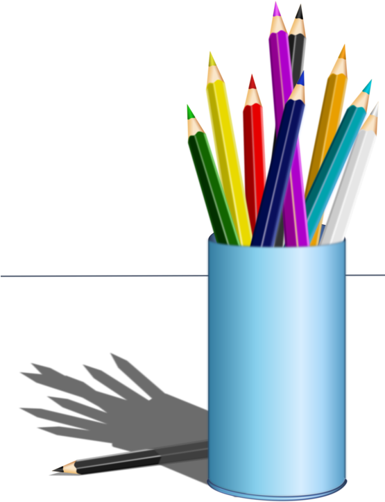 Colored Pencil Paper Coloring Book Pens - Teachers Day Status In Hindi Clipart (554x750), Png Download