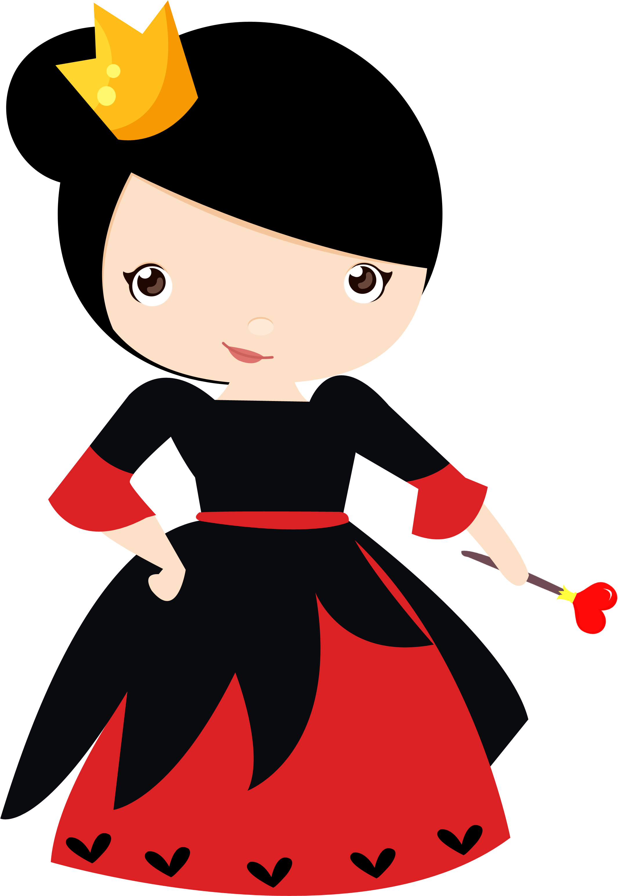 Rainha De Copas Desenho Clipart (620x900), Png Download