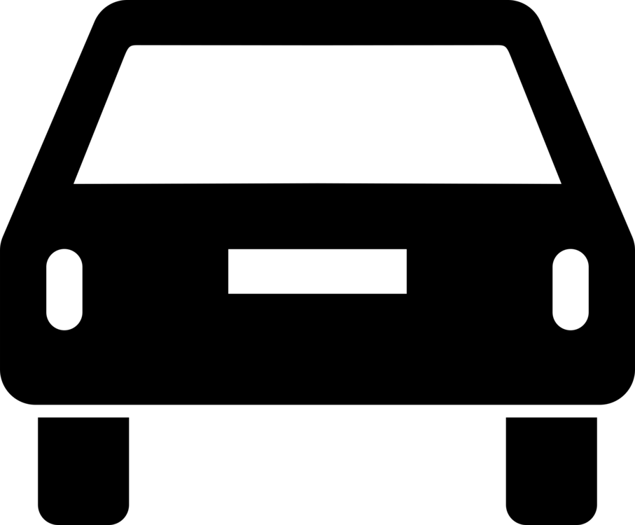 Free Car Pictogram Rear - Car Pictogram Clipart (800x661), Png Download