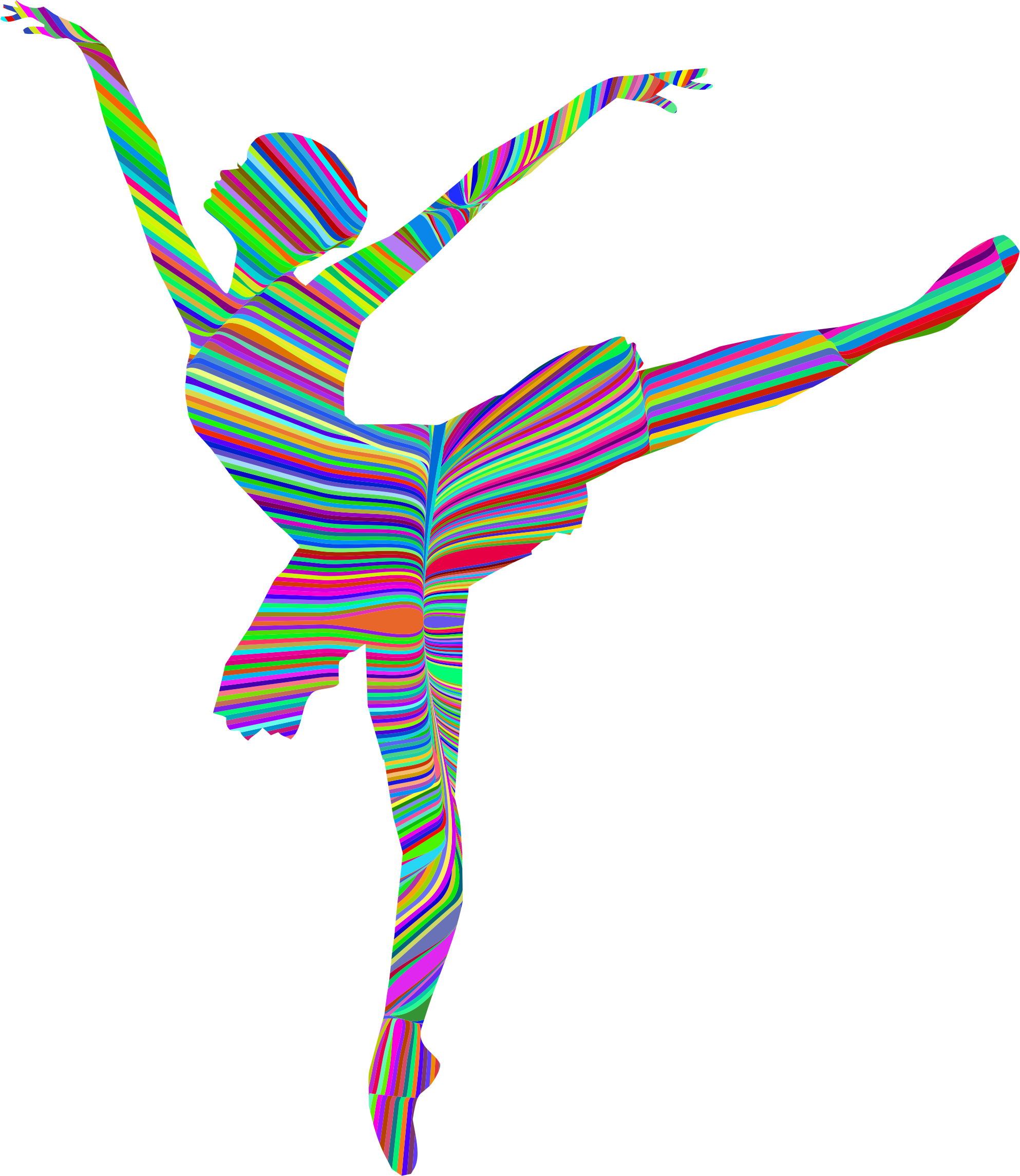 Wave Silhouette Clip Art - Clip Art Ballet Shoes - Png Download (1986x2290), Png Download