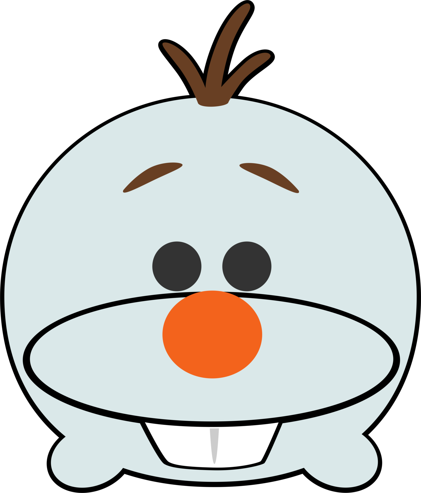 Disney Tsum Tsum Clipart Olaf Frozen Superstar Clip - Disney Tsum Tsum Olaf Png Transparent Png (1450x1697), Png Download
