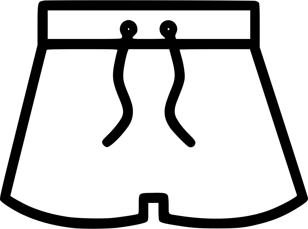 Cloth Dressing Fashion Men Pants Svg Png - Short Pants Icon Png Clipart (980x728), Png Download