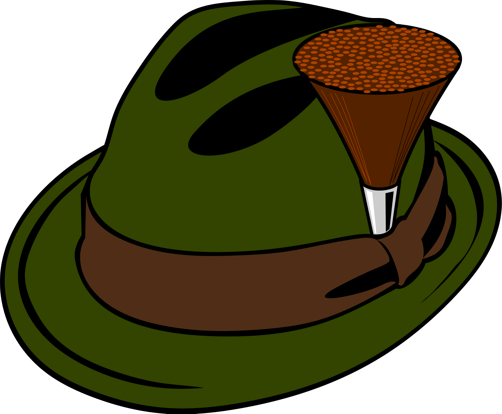 Hat Cap Hunting Headgear Clothing - Hat Clipart (907x750), Png Download