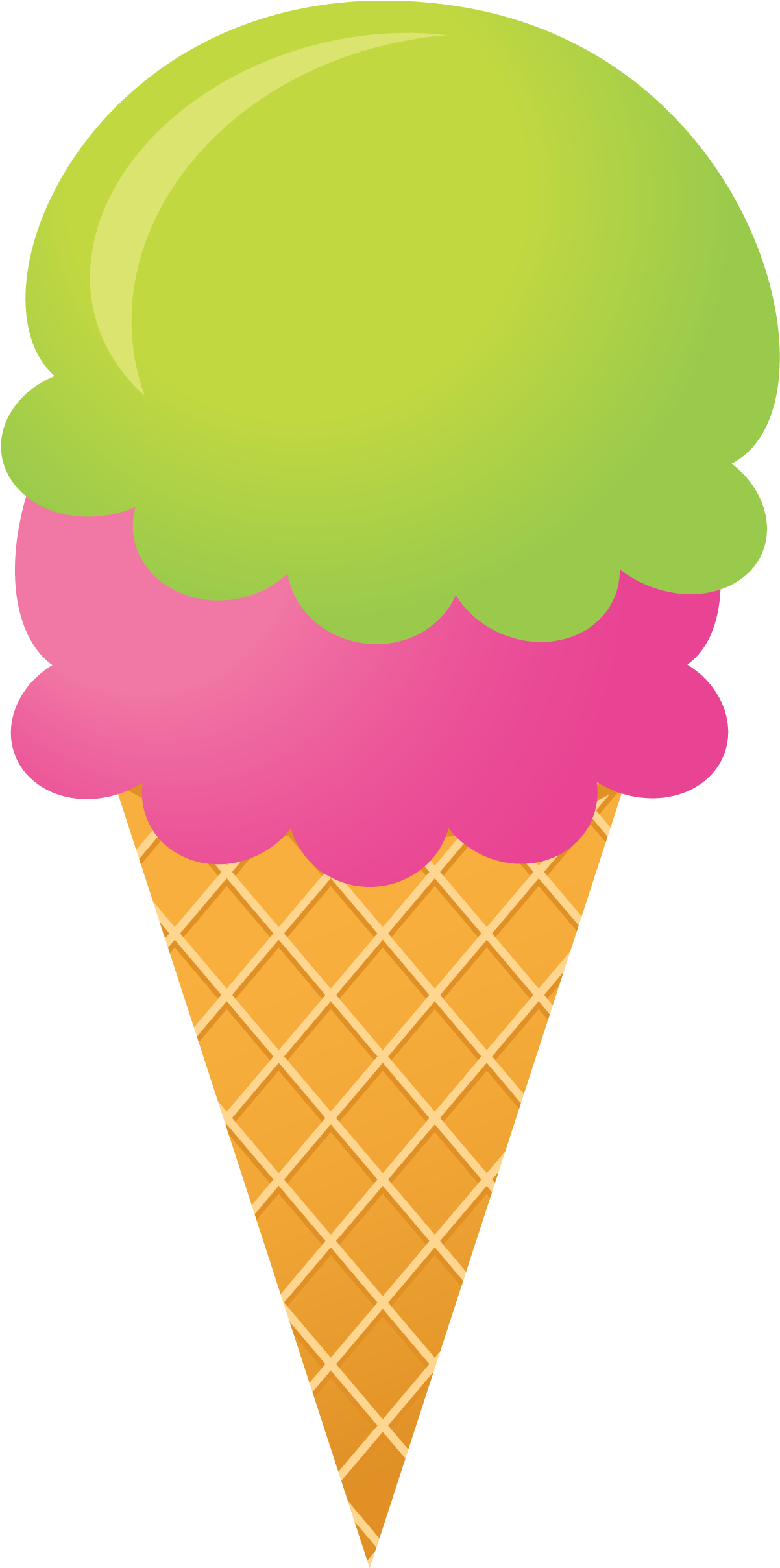 Bee Clipart - Clip Art Ice Cream - Png Download (1374x2416), Png Download