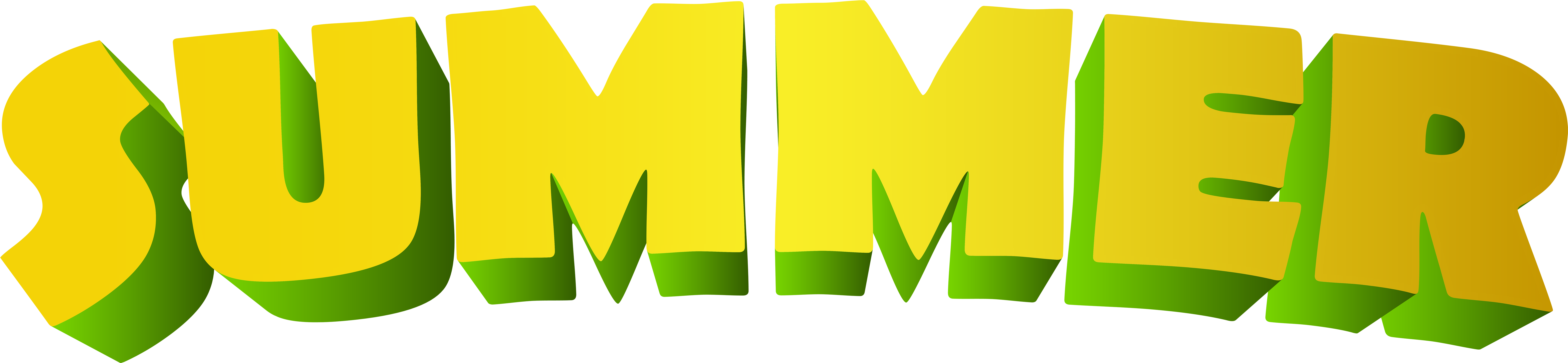 Text Clipart Summer - Clip Art - Png Download (8000x1969), Png Download