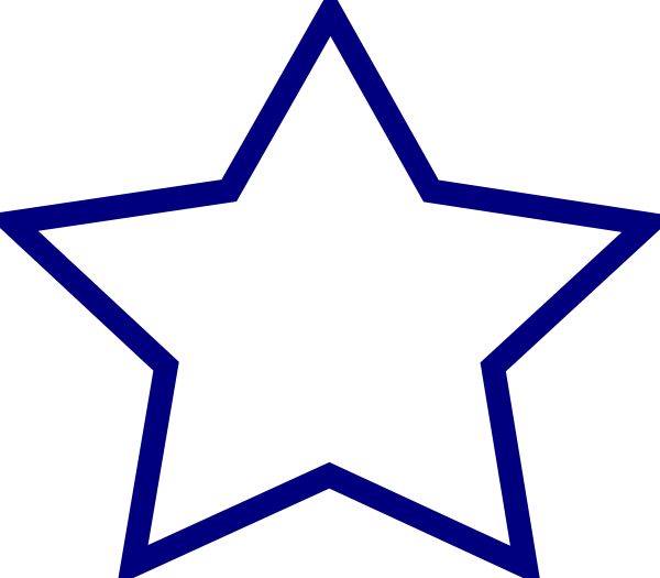 Blue Star Clipart Blue Star Clip Art At Clker Vector - 4 Star Rating Blue - Png Download (600x525), Png Download