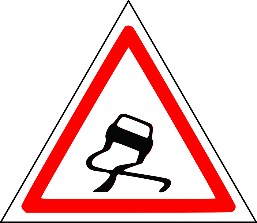 Roads Clip Art Download - Clipart Slippery Road - Png Download (800x800), Png Download