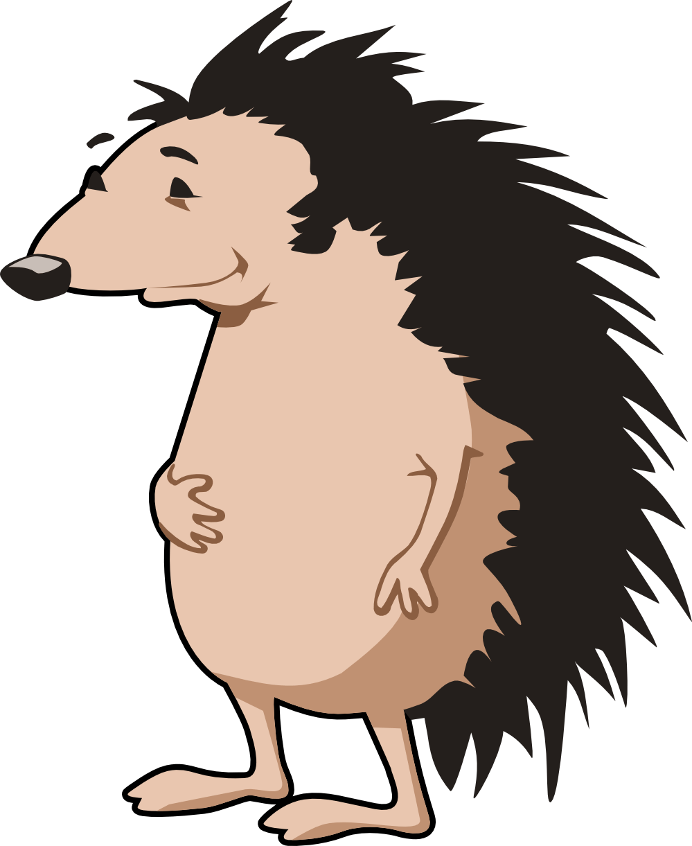 Porcupine Clip Art Free - Chanson Du Hérisson Paroles - Png Download (555x678), Png Download