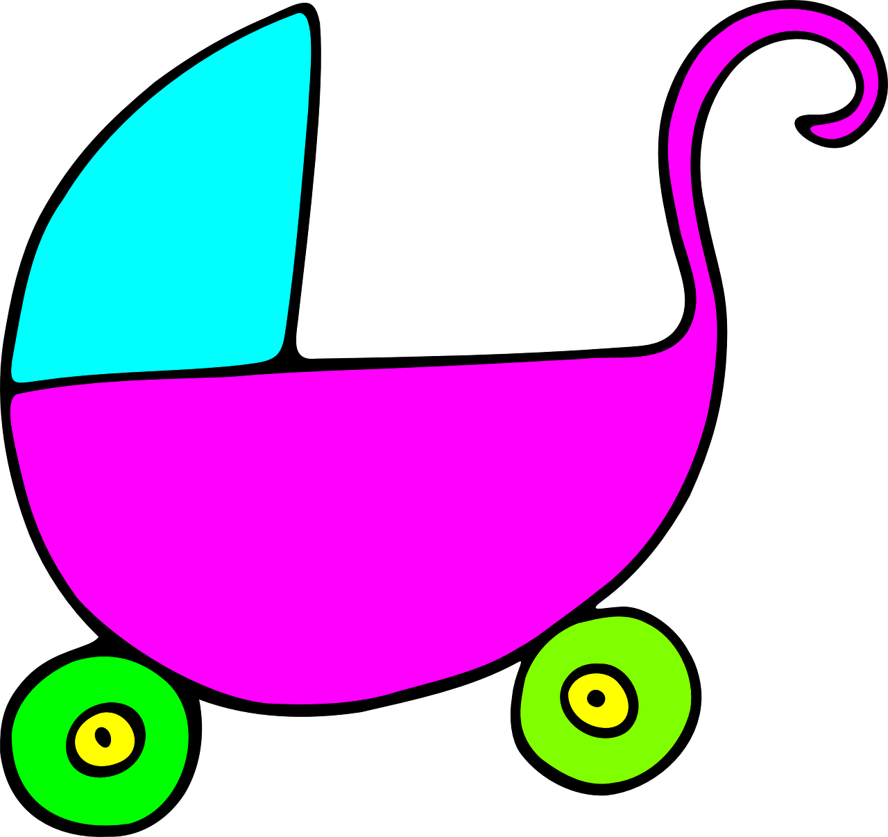 Pushchair Clip Art - Png Download (600x566), Png Download