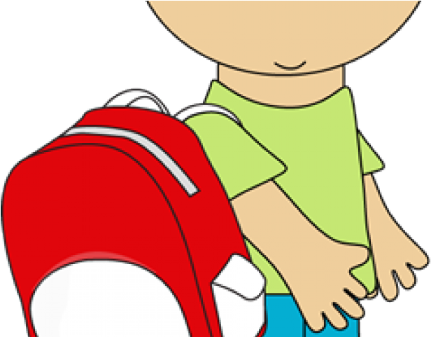 Boy With Backpack Clipart - Png Download (640x480), Png Download