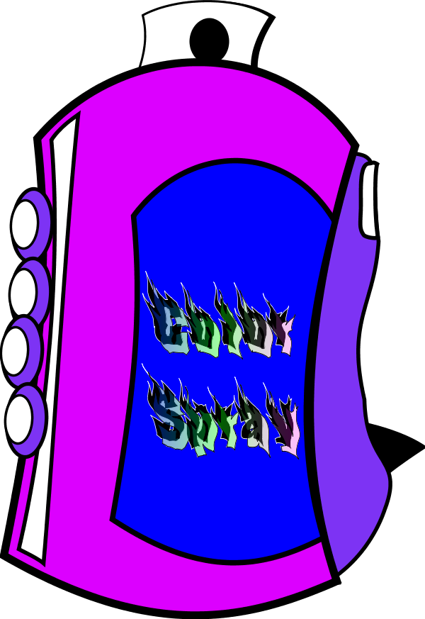 Spray Can Color - Aerosol Spray Clipart (600x873), Png Download