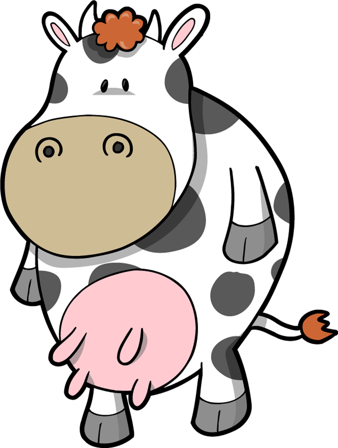 Clip Art Freeuse Stock Cattle Ox Illustration Dairy - Milk Cow - Png Download (1704x1896), Png Download