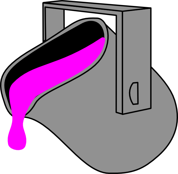 Splatter Clipart Paint Bucket - Dibujos De Industria Pesada - Png Download (600x586), Png Download