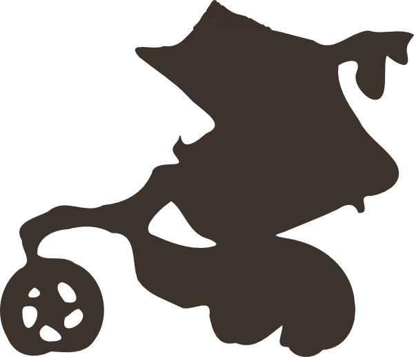 Stroller Silhouette Clip Art - Clip Art - Png Download (600x517), Png Download
